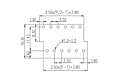 EK350V4L-XXP 0.138 Inch (in) Pitch Diameter Printed Circuit Board (PCB) Terminal Block - 3