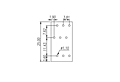 EK381V3L-XXP 0.15 Inch (in) Pitch Diameter Printed Circuit Board (PCB) Terminal Block - 3