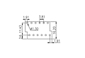 EK381V4L-XXP 0.15 Inch (in) Pitch Diameter Printed Circuit Board (PCB) Terminal Block - 3