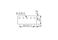 E3K381V-XXP 0.15 Inch (in) Pitch Diameter Printed Circuit Board (PCB) Terminal Block - 3