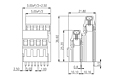 EK500V2R-XXP 0.197 Inch (in) Pitch Diameter Printed Circuit Board (PCB) Terminal Block - 2