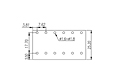 EKB762V-XXP 0.3 Inch (in) Pitch Diameter Printed Circuit Board (PCB) Terminal Block - 3