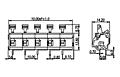 WKR100A-XXP 0.394 Inch (in) Pitch Diameter Printed Circuit Board (PCB) Terminal Block - 2