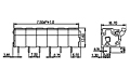 WKV750A-XXP 0.295 Inch (in) Pitch Diameter Printed Circuit Board (PCB) Terminal Block - 2