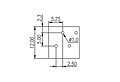 0136-10XX 0.098 Inch (in) Pitch Diameter Printed Circuit Board (PCB) Terminal Block - 3