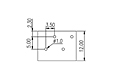 0136-20XX 0.138 Inch (in) Pitch Diameter Printed Circuit Board (PCB) Terminal Block - 3