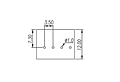 0136-21XX 0.138 Inch (in) Pitch Diameter Printed Circuit Board (PCB) Terminal Block - 3