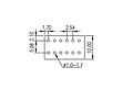 0138-10XX 0.1 Inch (in) Pitch Diameter Printed Circuit Board (PCB) Terminal Block - 3