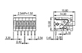 0138-11XX 0.1 Inch (in) Pitch Diameter Printed Circuit Board (PCB) Terminal Block - 2