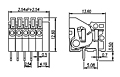 141R-XXP 0.1 Inch (in) Pitch Diameter Printed Circuit Board (PCB) Terminal Block - 2