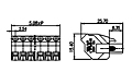 2ESDA-XXP 0.200 Inch (in) Pitch Diameter Printed Circuit Board (PCB) Connector-Plug - 2