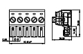 EC116V-XXP 0.400 Inch (in) Pitch Diameter Printed Circuit Board (PCB) Connector-Plug - 2