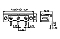 3EHDRM-XXP 0.300 Inch (in) Pitch Diameter Printed Circuit Board (PCB) Connector Socket - 2