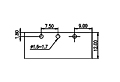 7EHDRM-XXP 0.295 Inch (in) Pitch Diameter Printed Circuit Board (PCB) Connector Socket - 3