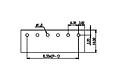 DT-15-B01W-XX 0.25 Inch (in) Pitch Diameter Single Row Barrier Terminal Block - 3