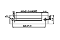 DT-35-A02W-XX 0.325 Inch (in) Pitch Diameter Single Row Barrier Terminal Block - 3