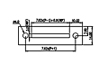 DT-2G-A02W-XX 0.3 Inch (in) Pitch Diameter Single Row Barrier Terminal Block - 3