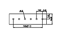 DT-2G-B01W-XX 0.3 Inch (in) Pitch Diameter Single Row Barrier Terminal Block - 3