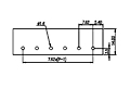 DT-2G-B07W-XX 0.3 Inch (in) Pitch Diameter Single Row Barrier Terminal Block - 2