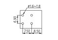 0146-0102 0.295 Inch (in) Pitch Diameter Printed Circuit Board (PCB) Terminal Block - 3