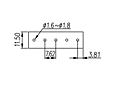 ESK762V-XXP 0.3 Inch (in) Pitch Diameter Printed Circuit Board (PCB) Terminal Block - 3