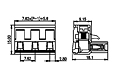 3ESDV-XXP 0.300 Inch (in) Pitch Diameter Printed Circuit Board (PCB) Connector-Plug - 2