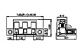 3ESDVM-XXP 0.300 Inch (in) Pitch Diameter Printed Circuit Board (PCB) Connector-Plug - 2