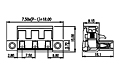 7ESDVM-XXP 0.295 Inch (in) Pitch Diameter Printed Circuit Board (PCB) Connector-Plug - 2