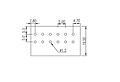 DT-123RA-XXP 0.197 Inch (in) Pitch Diameter Printed Circuit Board (PCB) Terminal Block - 3