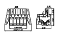 2ESDBAT-XXP 0.200 Inch (in) Pitch Diameter Printed Circuit Board (PCB) Connector-Plug - 2