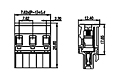 3ESDPL-XXP 0.300 Inch (in) Pitch Diameter Printed Circuit Board (PCB) Connector-Plug - 2