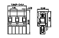 7ESDPL-XXP 0.295 Inch (in) Pitch Diameter Printed Circuit Board (PCB) Connector-Plug - 2