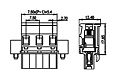 7ESDPLM-XXP 0.295 Inch (in) Pitch Diameter Printed Circuit Board (PCB) Connector-Plug - 2