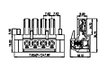 EC762VM-XXP 0.300 Inch (in) Pitch Diameter Printed Circuit Board (PCB) Connector-Plug - 2