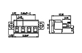 EC762VN-XXP 0.300 Inch (in) Pitch Diameter Printed Circuit Board (PCB) Connector-Plug - 2